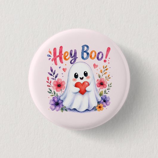 Hey Boo Button (Vorderseite)