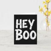 Hey Boo Funny Halloween Ghost Karte (Gelbe Blume)