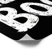 Hey Boo Funny Halloween Ghost Poster (Ecke)