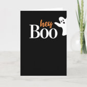 Hey Boo Funny Halloween Holiday Karte (Vorderseite)