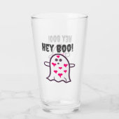 Hey Boo! Ghost Covered in den Herzen Glas (Rückseite)