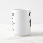 Hey Boo! Ghost Covered in den Herzen Kaffeetasse (Mittel)