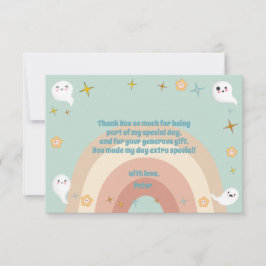 Hey Boo goovy halloween Retro-Kindergeburtstag Dankeskarte