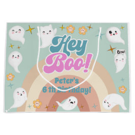Hey Boo goovy halloween Retro-Kindergeburtstag Große Geschenktüte