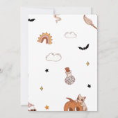 Hey Boo Groovy Halloween Niedlich Ghost 5. Geburts Einladung (Rückseite)