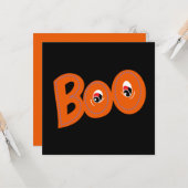 Hey Boo, habe ich dich für Typografie Gezeichnet Karte (Vorderseite/Rückseite Beispiel)