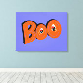 Hey Boo, habe ich dich für Typografie Gezeichnet Leinwanddruck (Insitu (Holzboden))