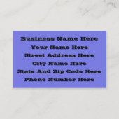 Hey Boo, habe ich dich für Typografie Gezeichnet Visitenkarte (Rückseite)