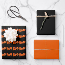 Hey Boo, habe ich dich um Typografie Gezeichnet? Geschenkpapier Set