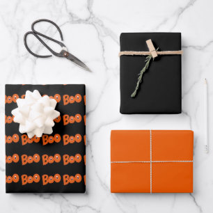 Hey Boo, habe ich dich um Typografie Gezeichnet? Geschenkpapier Set