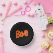 Hey Boo, habe ich dich um Typografie Gezeichnet? Pappteller (Party)