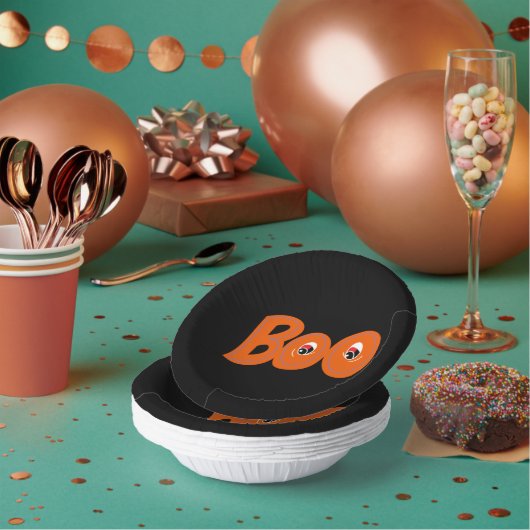 Hey Boo, habe ich dich um Typografie Gezeichnet? Pappteller (Multi)