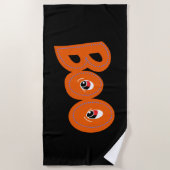 Hey Boo, habe ich dich um Typografie Gezeichnet? Strandtuch (Vorderseite)