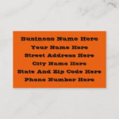 Hey Boo, habe ich dich um Typografie Gezeichnet? Visitenkarte (Rückseite)