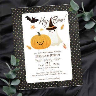 Hey Boo Halloween Baby Shooting Paper Sheet