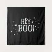 Hey Boo! Halloween Backdrop party banner  Wandteppich (Vorderseite)