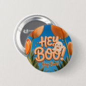 Hey Boo! Halloween Button (Vorne & Hinten)