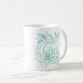 Hey BOO, Halloween Collection Teal Kaffeetasse (VorderseiteRechts)
