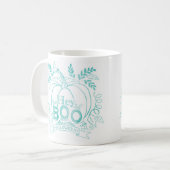Hey BOO, Halloween Collection Teal Kaffeetasse (Vorderseite Links)