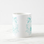 Hey BOO, Halloween Collection Teal Kaffeetasse (Mittel)