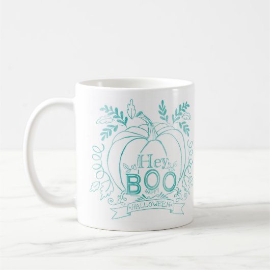 Hey BOO, Halloween Collection Teal Kaffeetasse (Links)