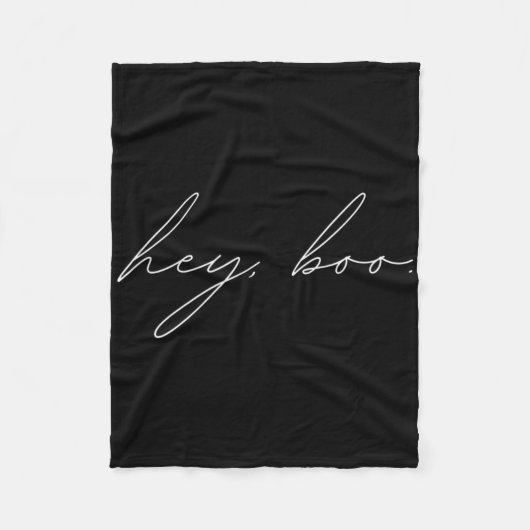 Hey, Boo Halloween Fleecedecke (Vorderseite)