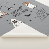 Hey Boo Halloween Funny Ghost Sherpadecke (3/4)