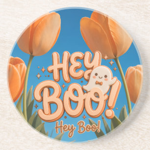 Hey Boo! Halloween Getränkeuntersetzer