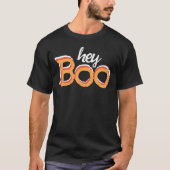Hey Boo Halloween Ghost Paare Kostüm T-Shirt (Vorderseite)