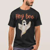 Hey Boo Halloween Ghost Spooky Kostüm Matching Fa T-Shirt (Vorderseite)