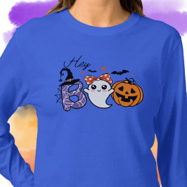 Hey, Boo Halloween Hexe, Ghost, Pumpkin T-Shirt