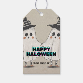 Hey Boo Halloween niedliche Einladung für Kinder u Geschenkanhänger