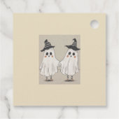 Hey Boo Halloween niedliche Einladung für Kinder u Geschenkanhänger (Rückseite)