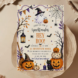 Hey Boo Halloween-Party Einladung