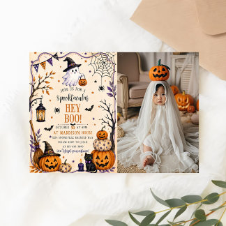 Hey Boo Halloween-Party Einladung