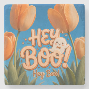 Hey Boo! Halloween Steinuntersetzer