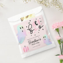 Hey Boo iridescent Ghost Pink Halloween-Party