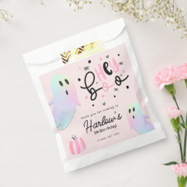 Hey Boo iridescent Ghost Pink Halloween-Party Geschenktütchen