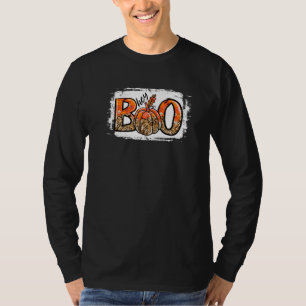 Hey Boo Leopard Kürbis Boo Crew Grusel Halloween T-Shirt