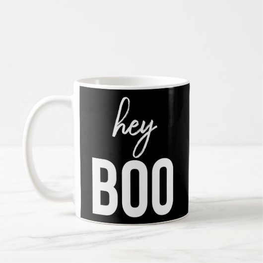 Hey Boo Liebe Ghost Pun Boo Halloween Kaffeetasse (Links)