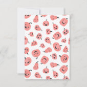 Hey Boo Modern Halloween Girl Geburtstag Danke (Rückseite)