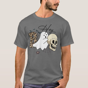 Hey Boo Niedlich Ghost mit Pumpkin Halloween T-Shirt