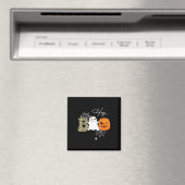 Hey Boo Niedlich Ghost Pumpkin Face Halloween Magnet (In Situ (Geschirrspüler))
