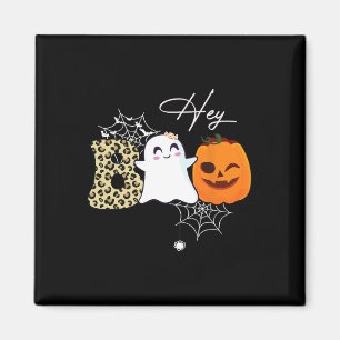 Hey Boo Niedlich Ghost Pumpkin Face Halloween Magnet