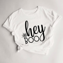 Hey Boo Niedlich Halloween Womens T - Shirt
