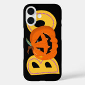 Hey Boo Niedlich Pumpkin Typografie Zeichne Kunst Case-Mate iPhone Hülle (Rückseite)