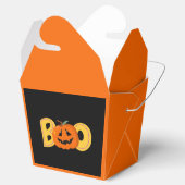 Hey Boo Niedlich Pumpkin Typografie Zeichne Kunst Geschenkschachtel (Geöffnet)