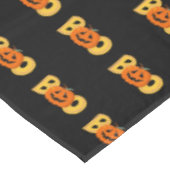 Hey Boo Niedlich Pumpkin Typografie Zeichne Kunst Tischdecke (Schrägansicht)