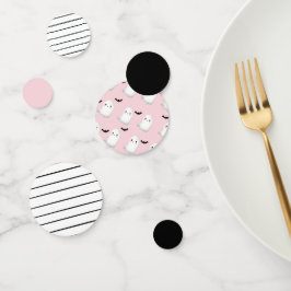 Hey Boo Pastel Pink Halloween Geburtstagtisch Konfetti