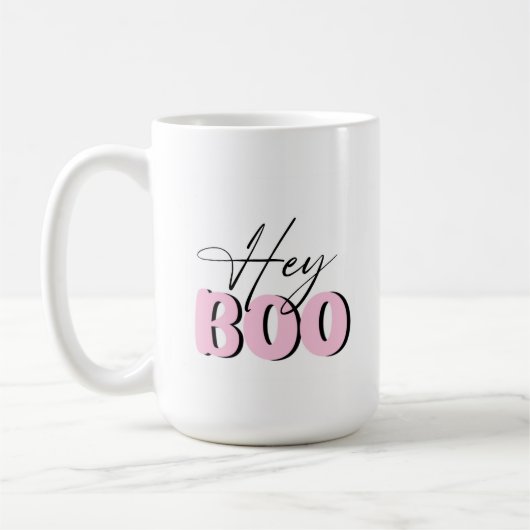 Hey Boo Pink Tasse (Links)